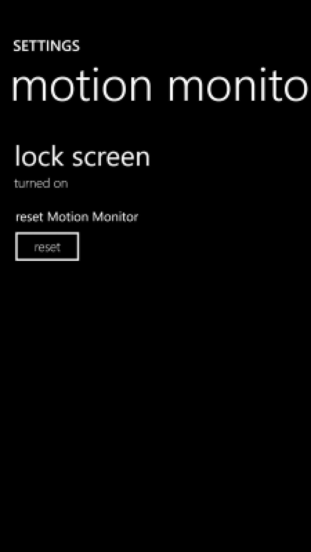 Nokia Motion Monitor Beta