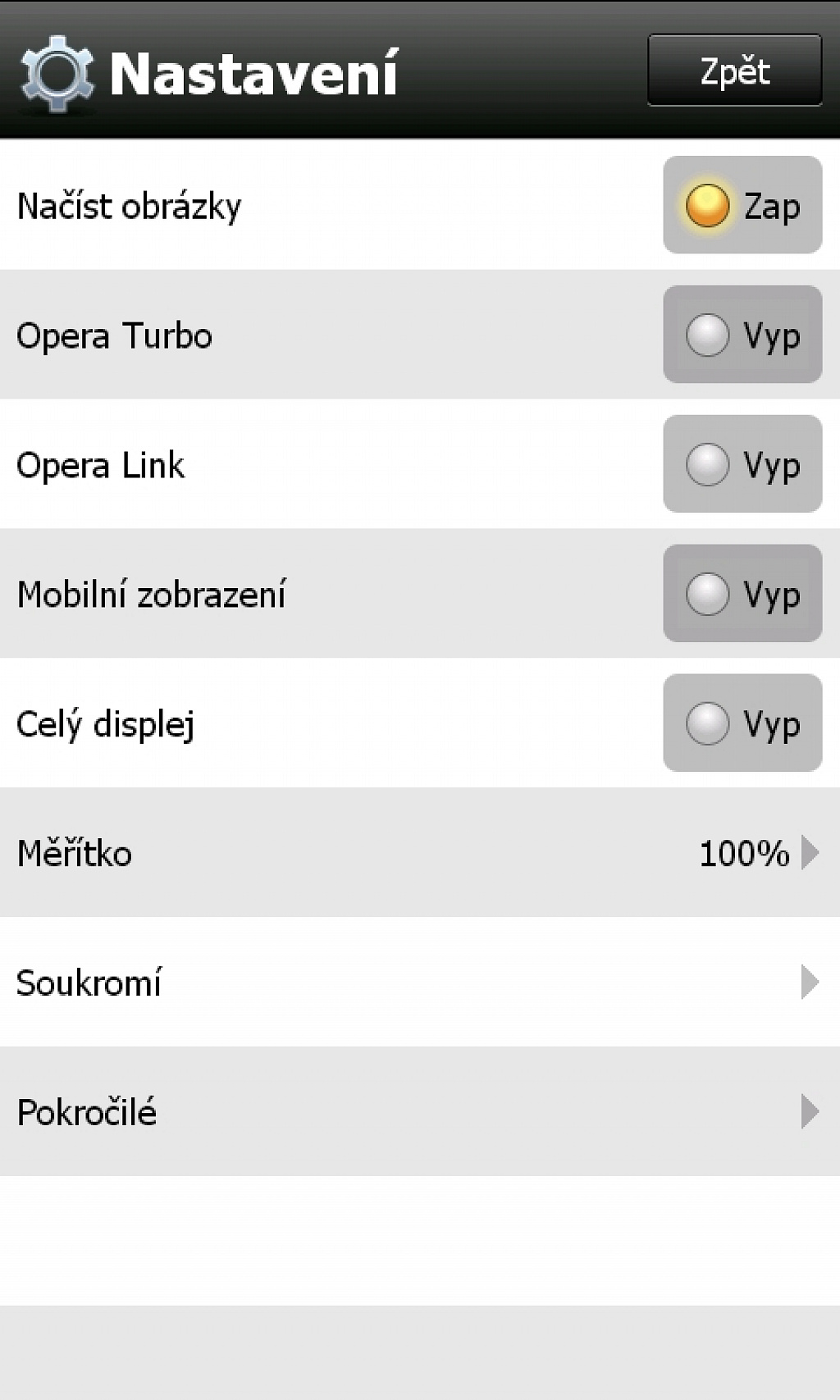 Opera Mobile 10 Windows Phone 7