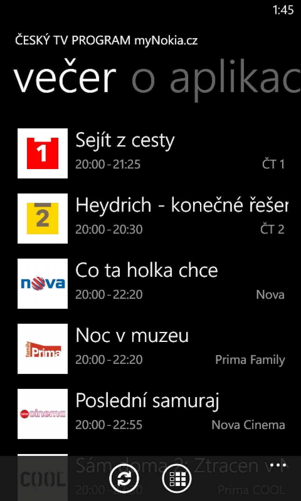 TV program