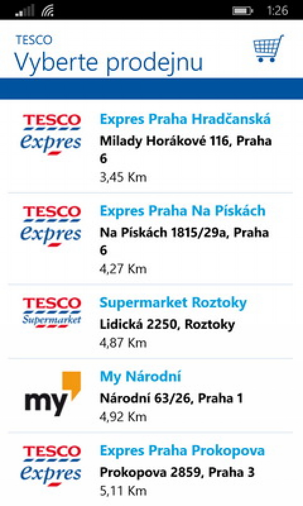 Tesco potraviny online