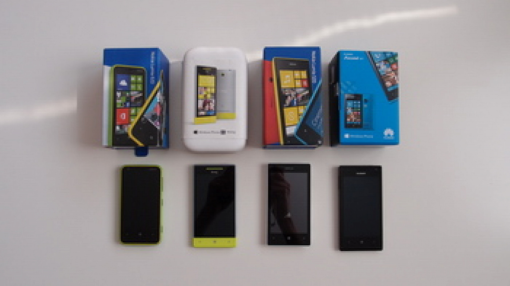 Nokia Lumia 520 vs. Nokai Lumia 620 vs. HTC 8S vs. Huawei Ascend W1
