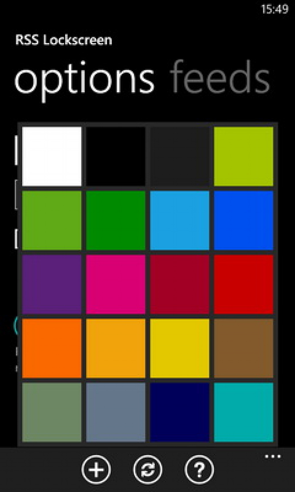rss lockscreen