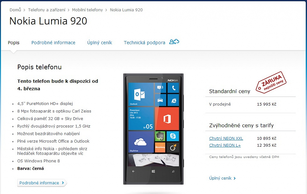 Lumia 920 u O2