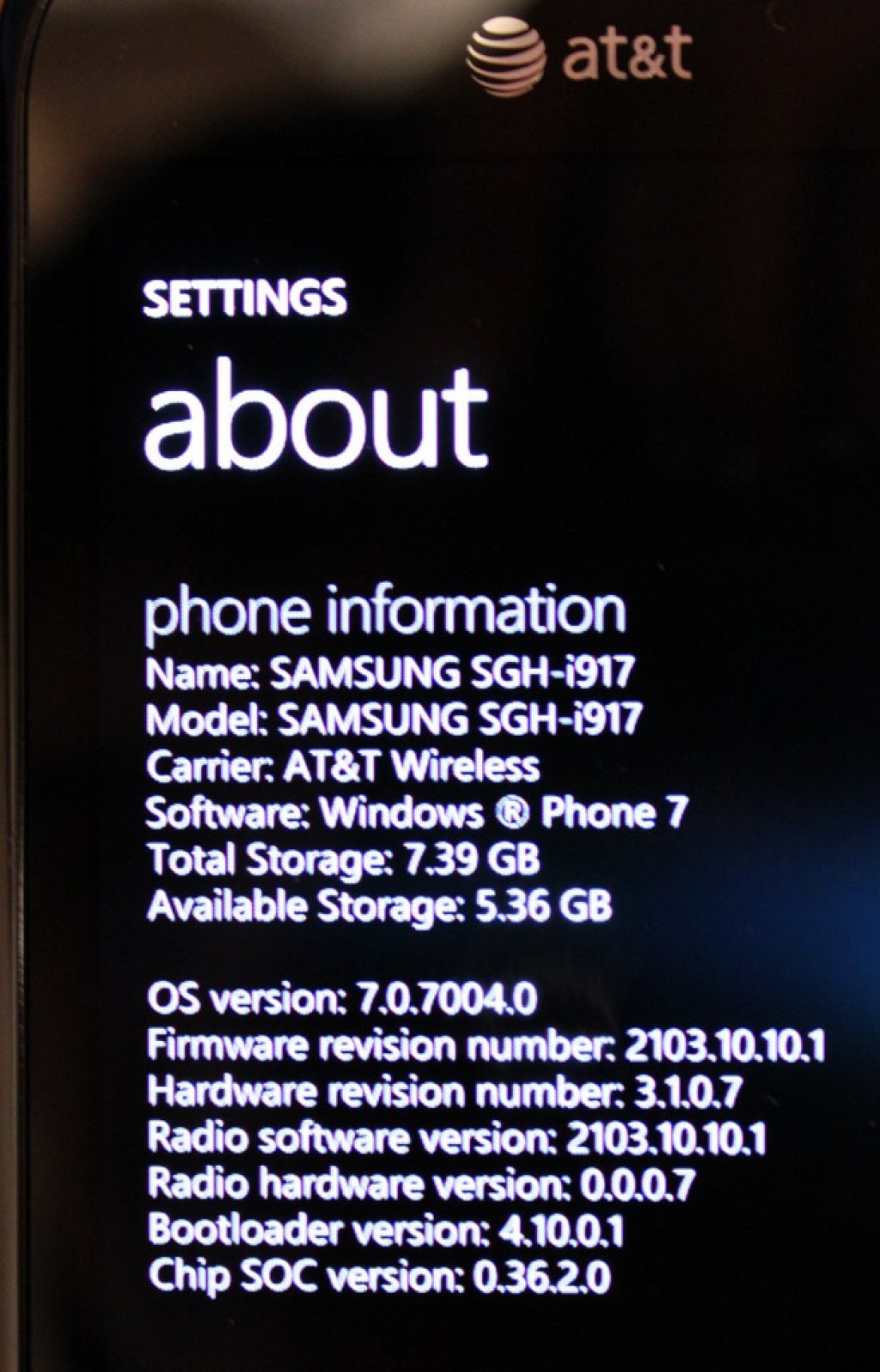 WP7 version
