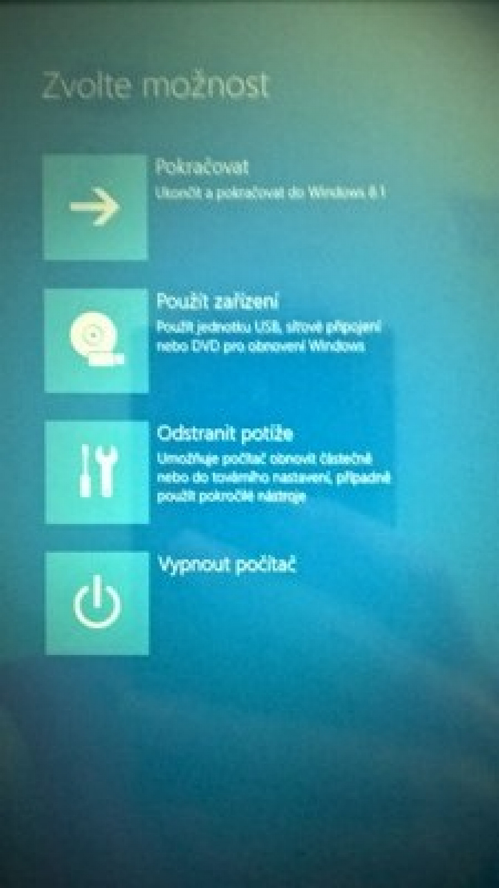 instalace z USB