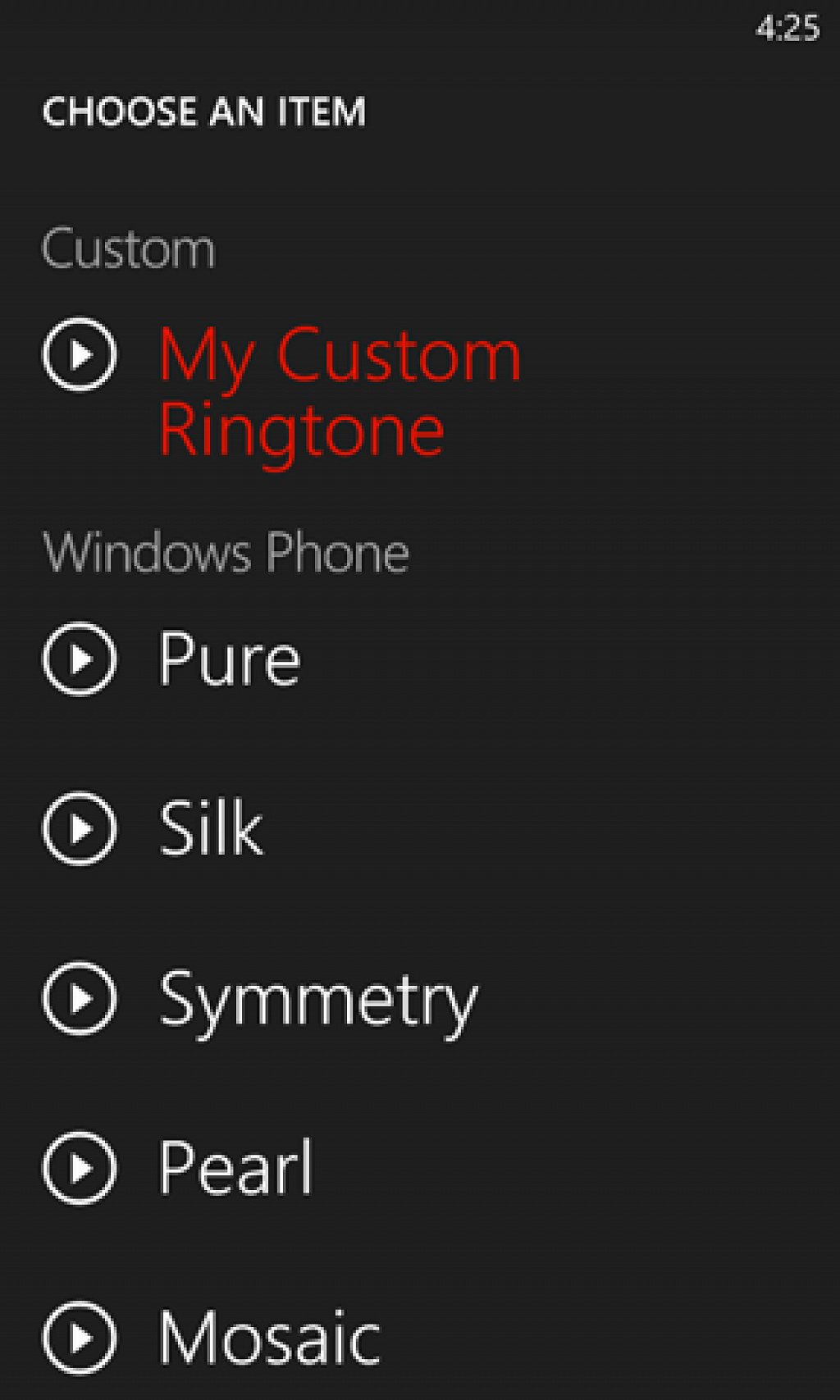 Zune Ringtone