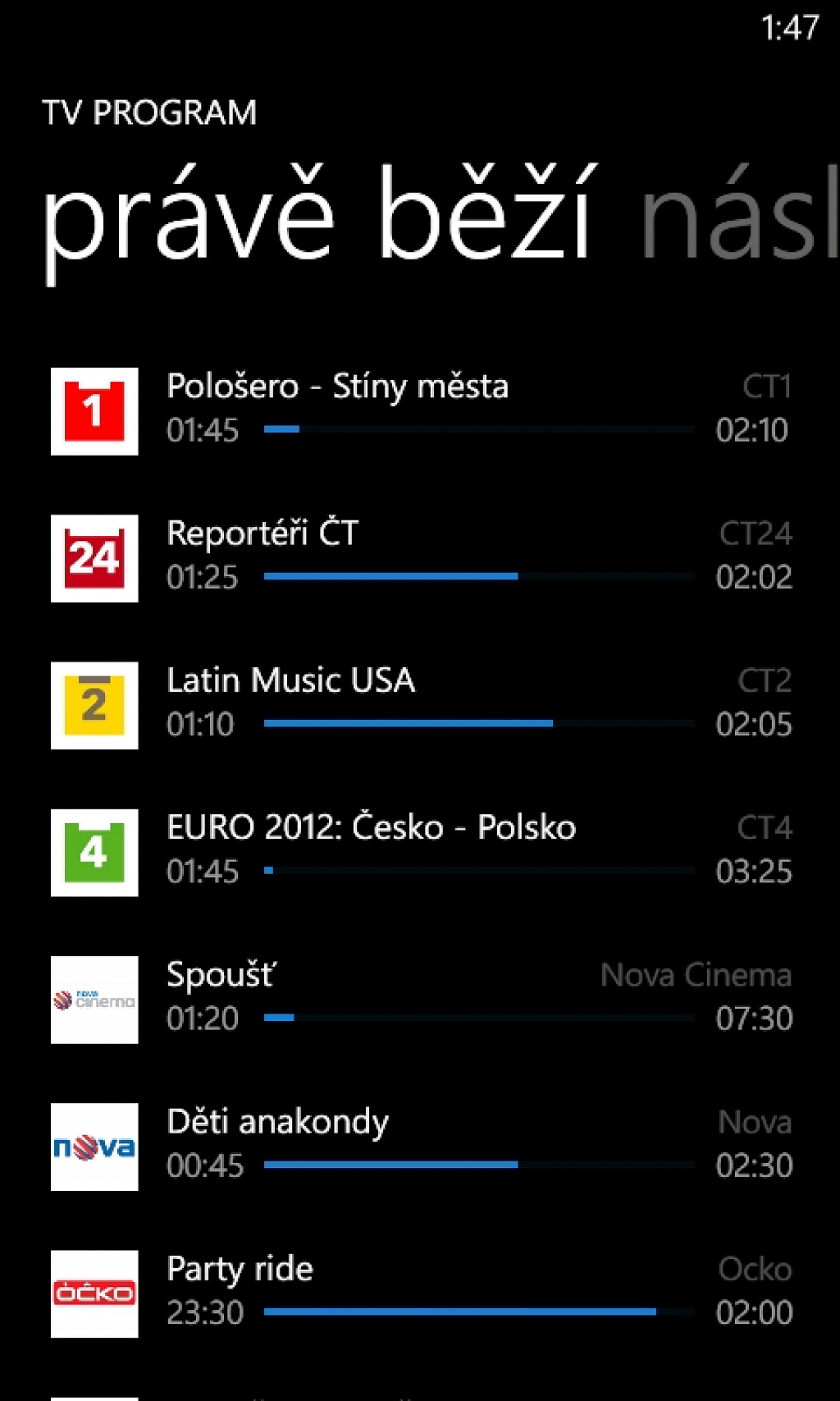 TV program