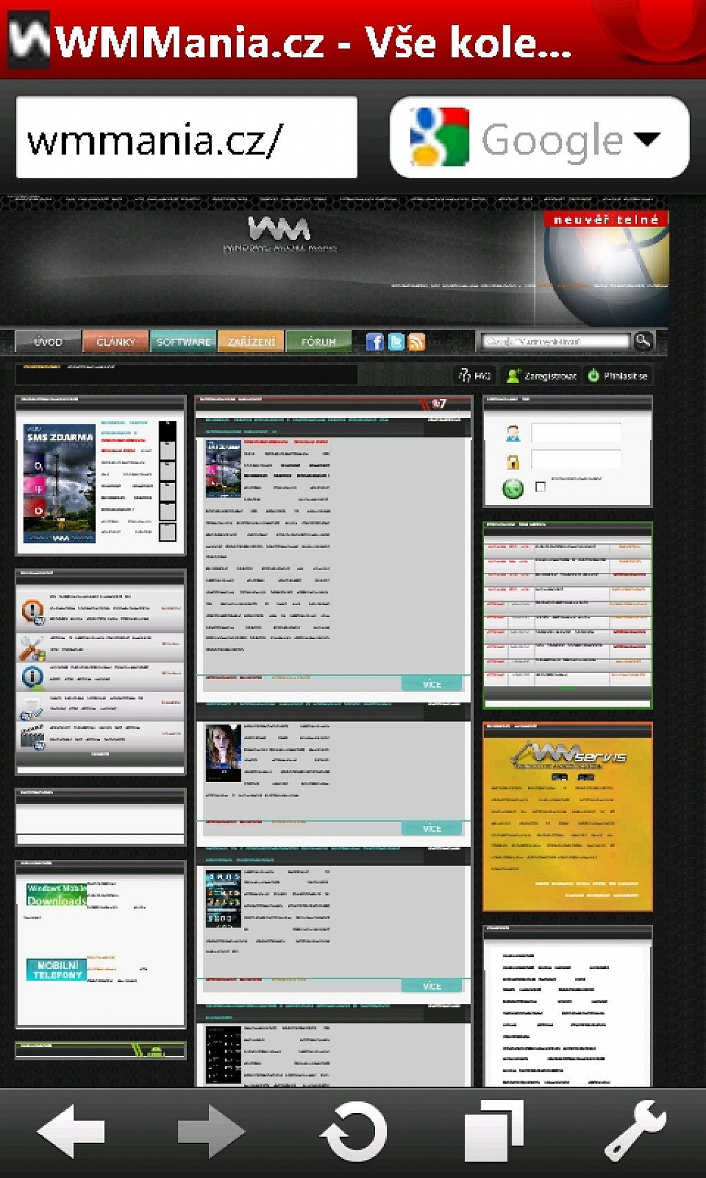 Opera mini Windows Phone 7