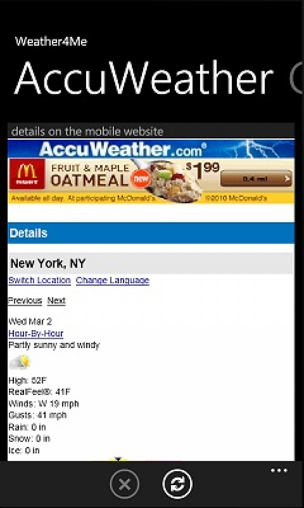 weather4me