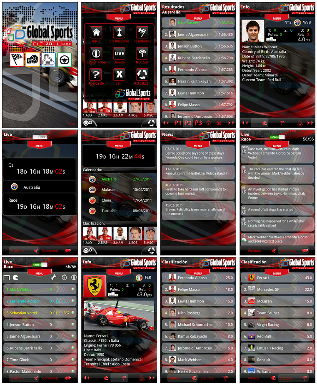 F1™ 2011 Live - The Global Sports Ve