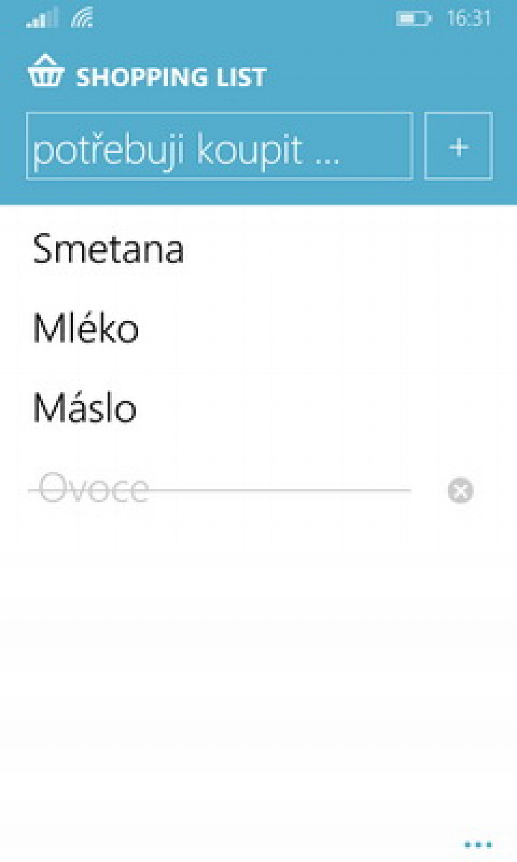 Shopping List
