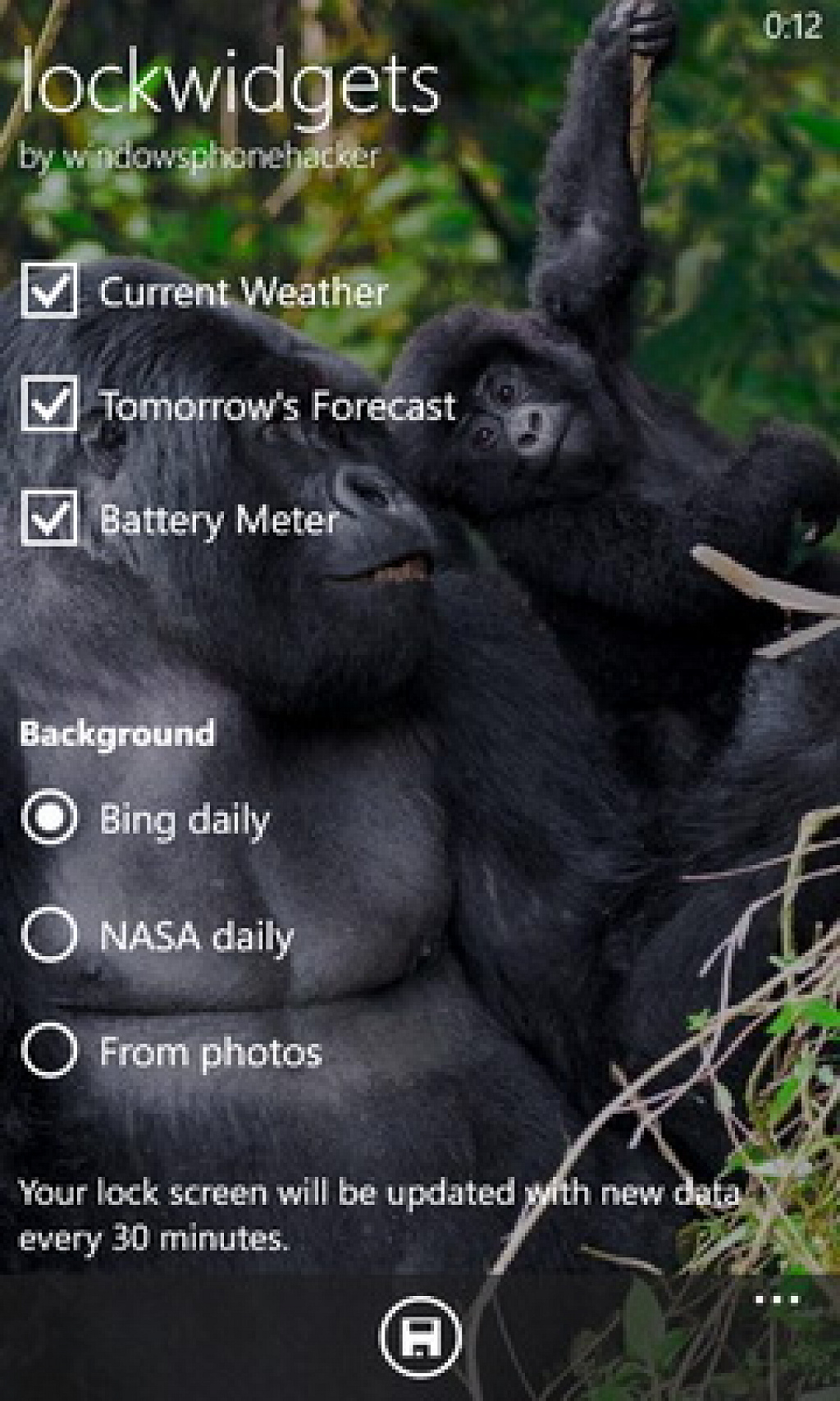 lock widgets