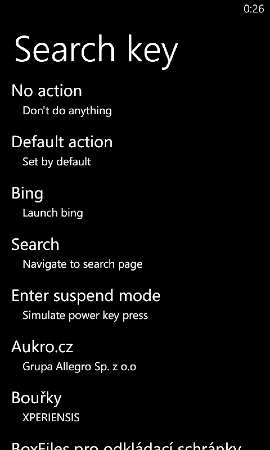 Search key