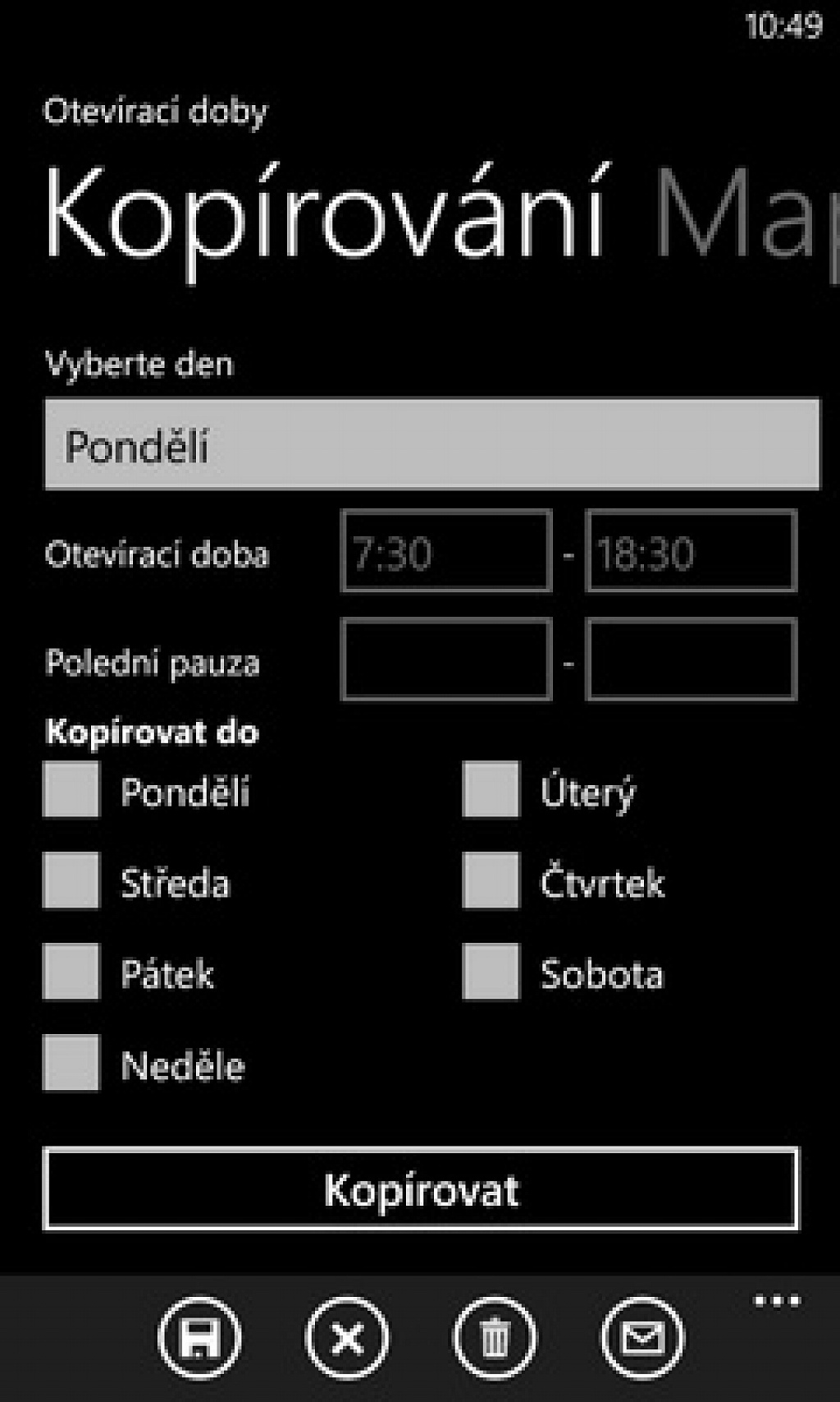 opening hours