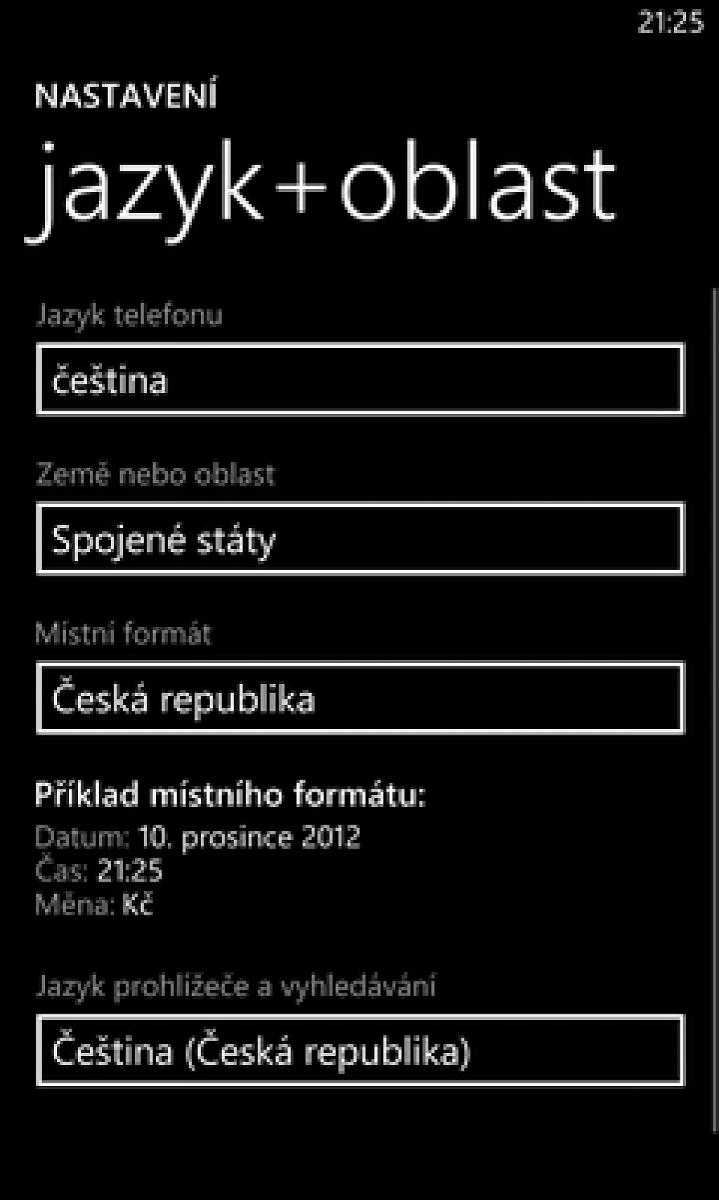 WP8 region
