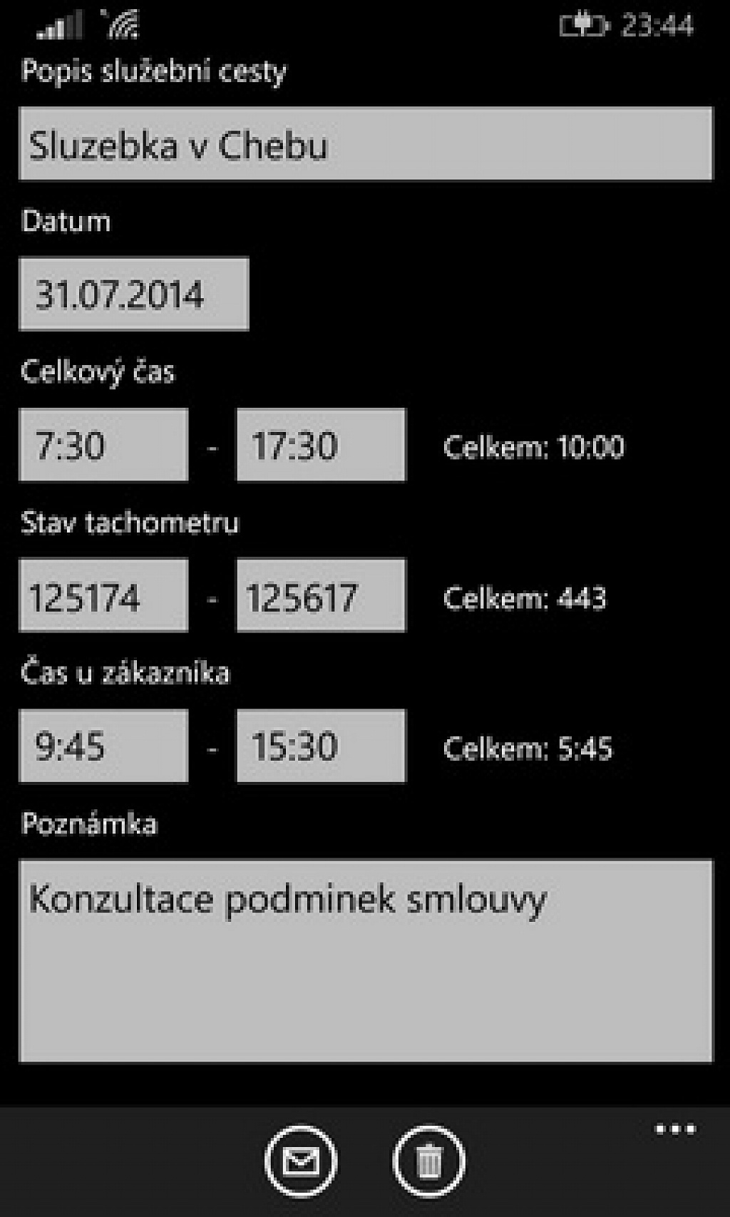 Služební cesty