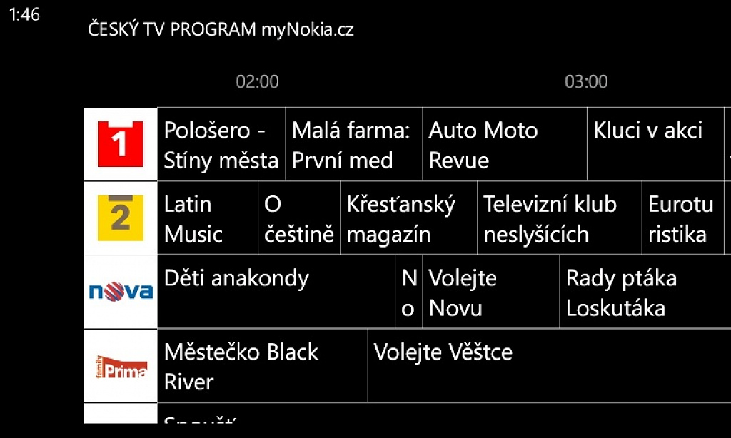TV program