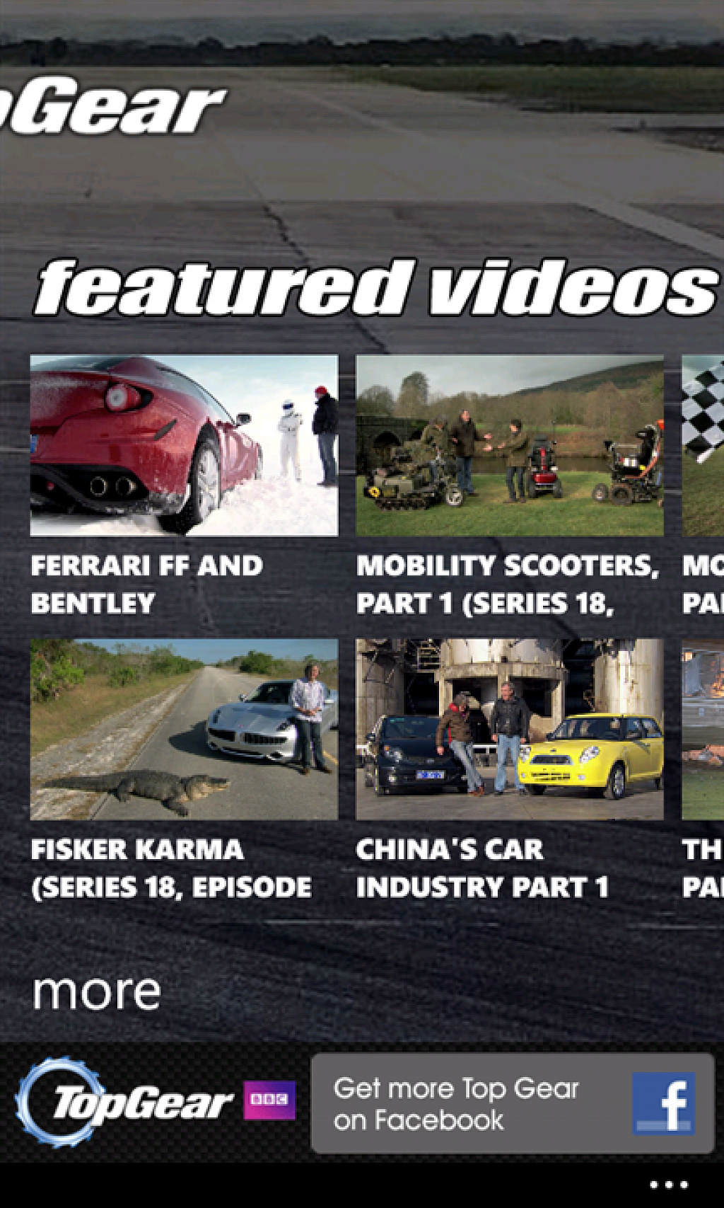 Top Gear pro Windows Phone