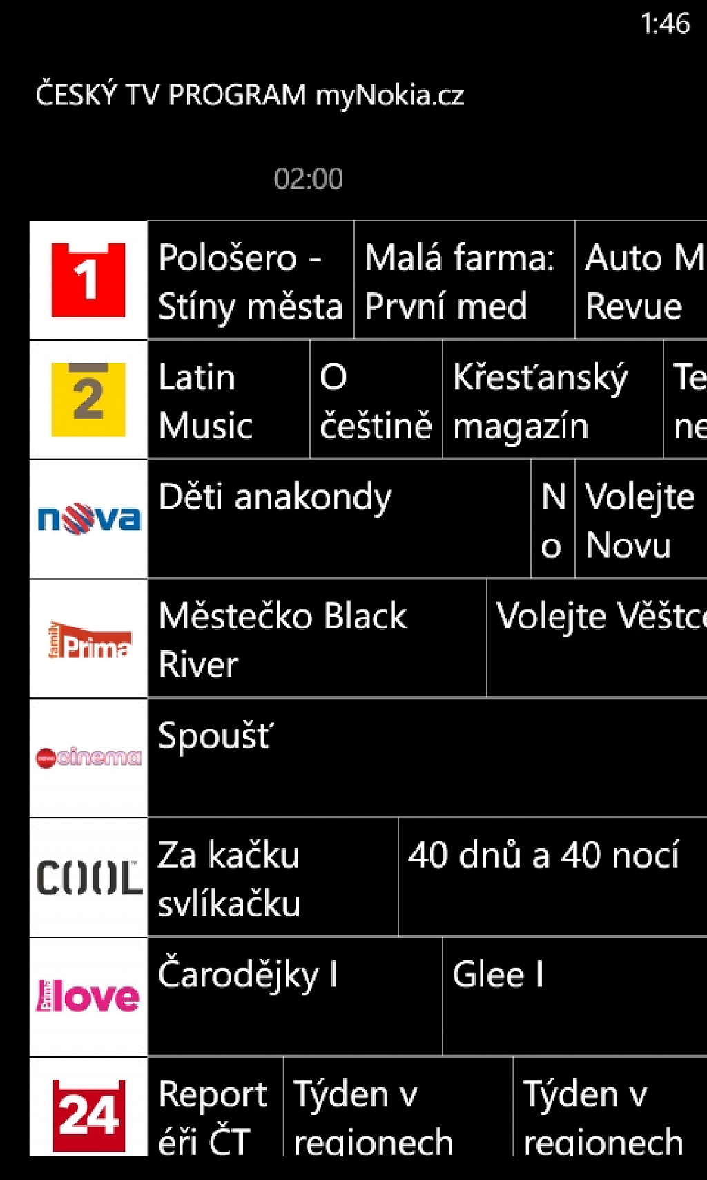 TV program