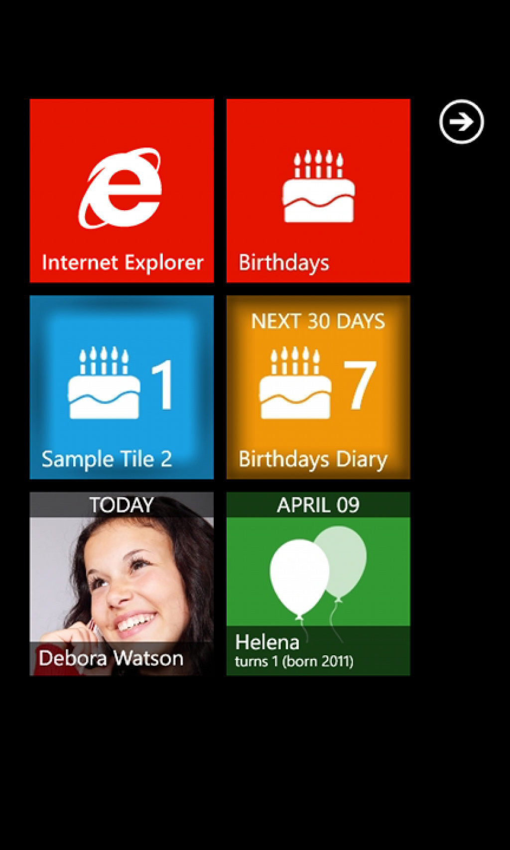 Birthdays Diary