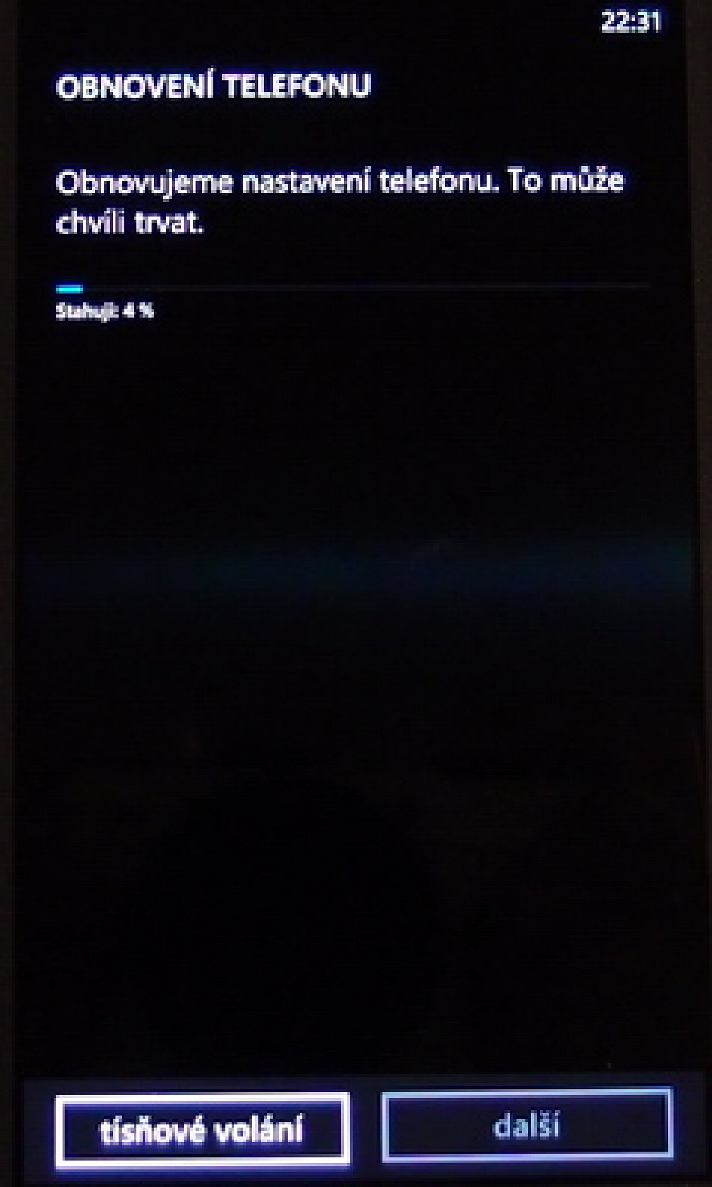 WP8 zálohování
