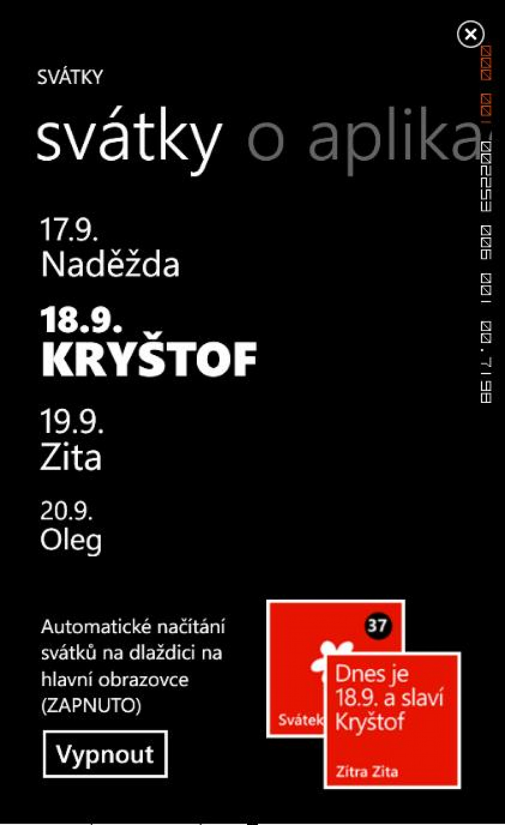 Svatky pro Windows Phone 7