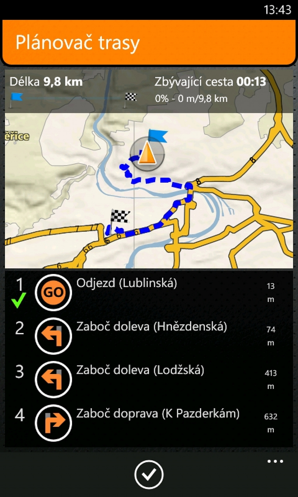 turn by turn navigation