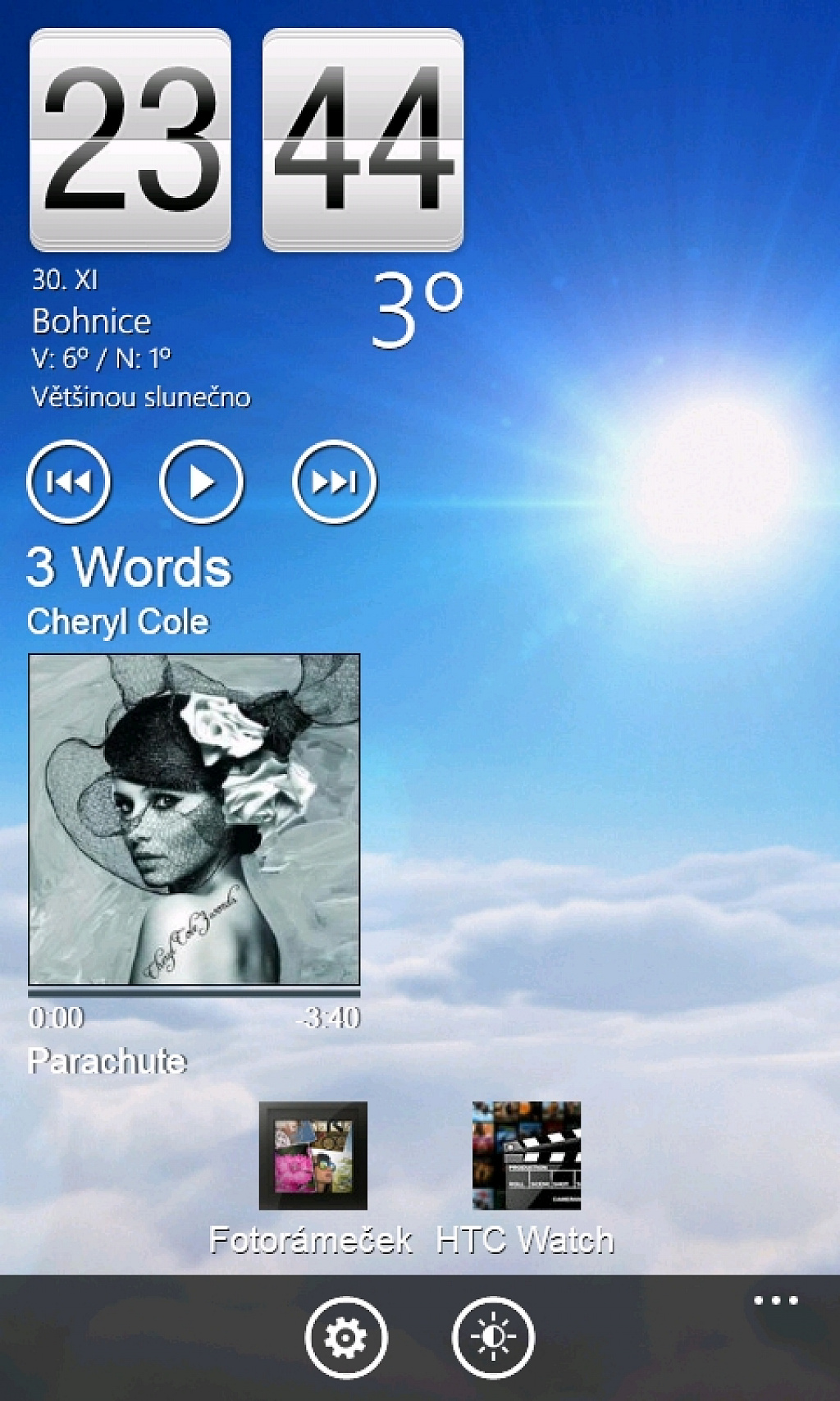HTC aplikace