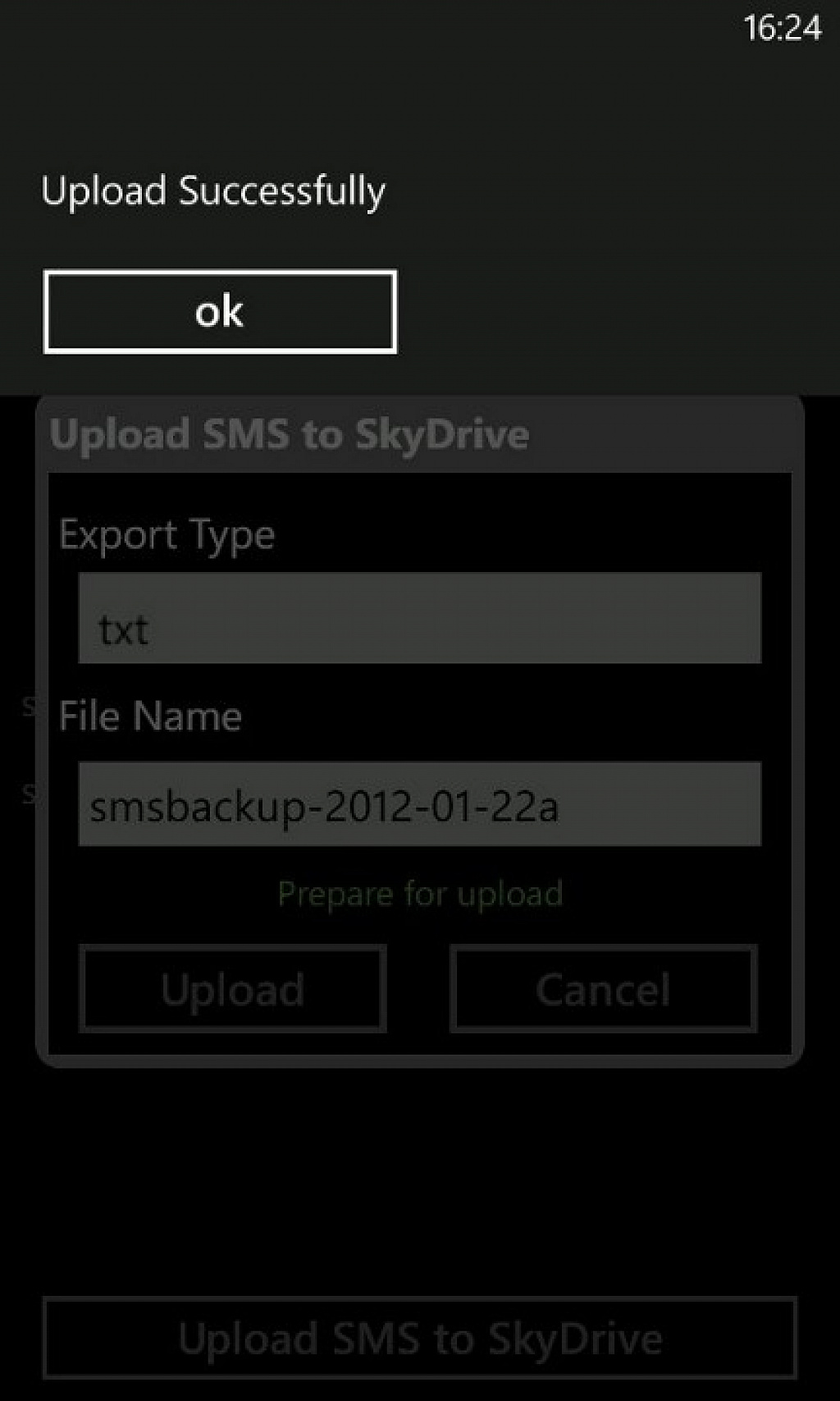 SMS Backup Windows Phone