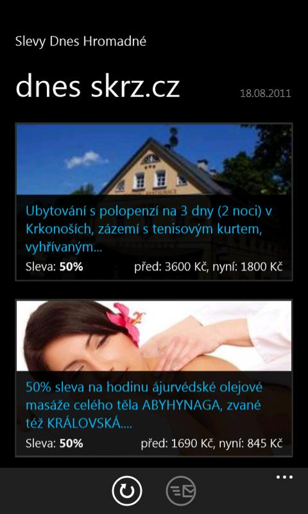 Slevy pro WP7