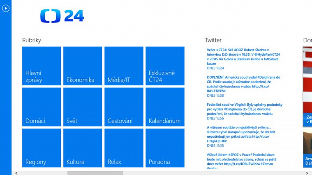 ČT24 pro Windows 8
