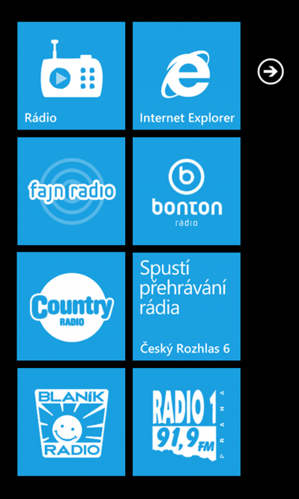 Radio pro Windows Phone 7