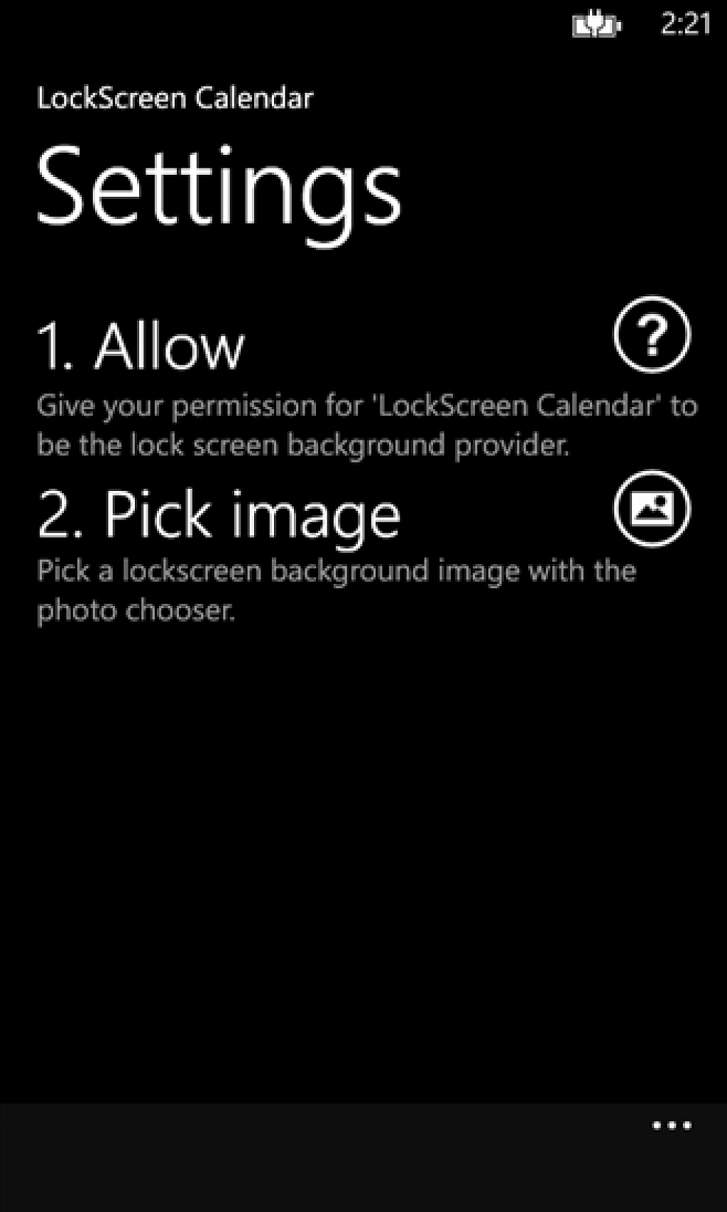 LockScreen Calendar