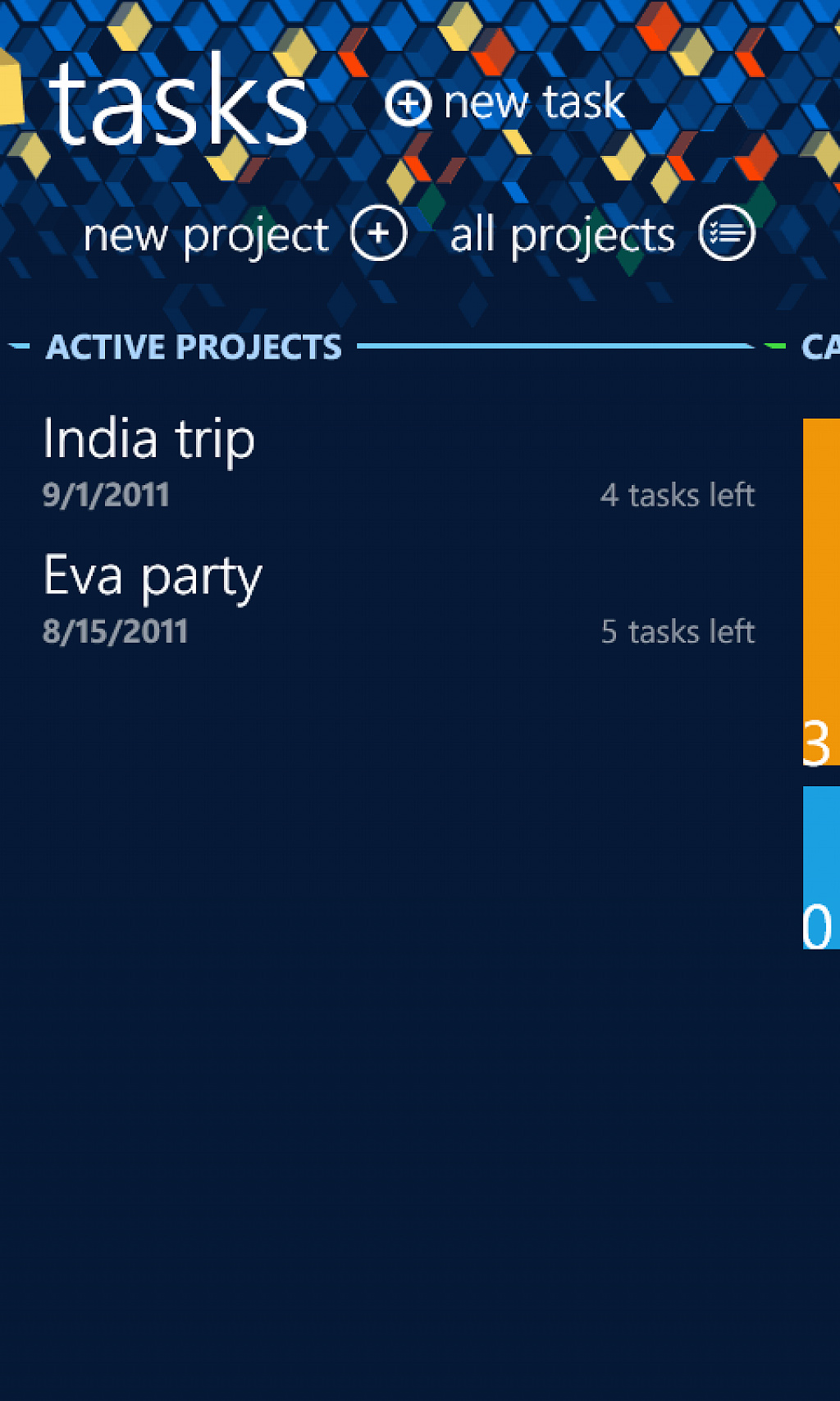 tasks for wp7