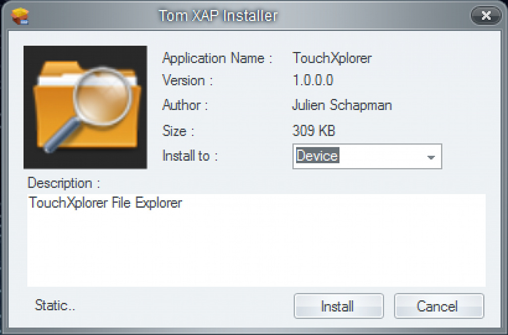 tom xap installer