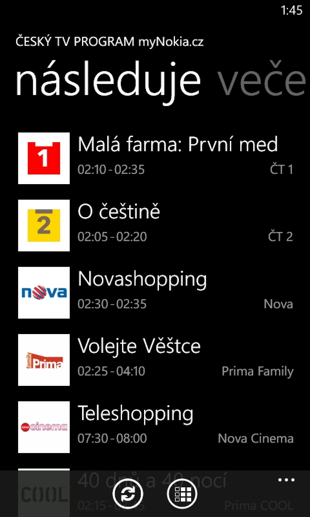 TV program