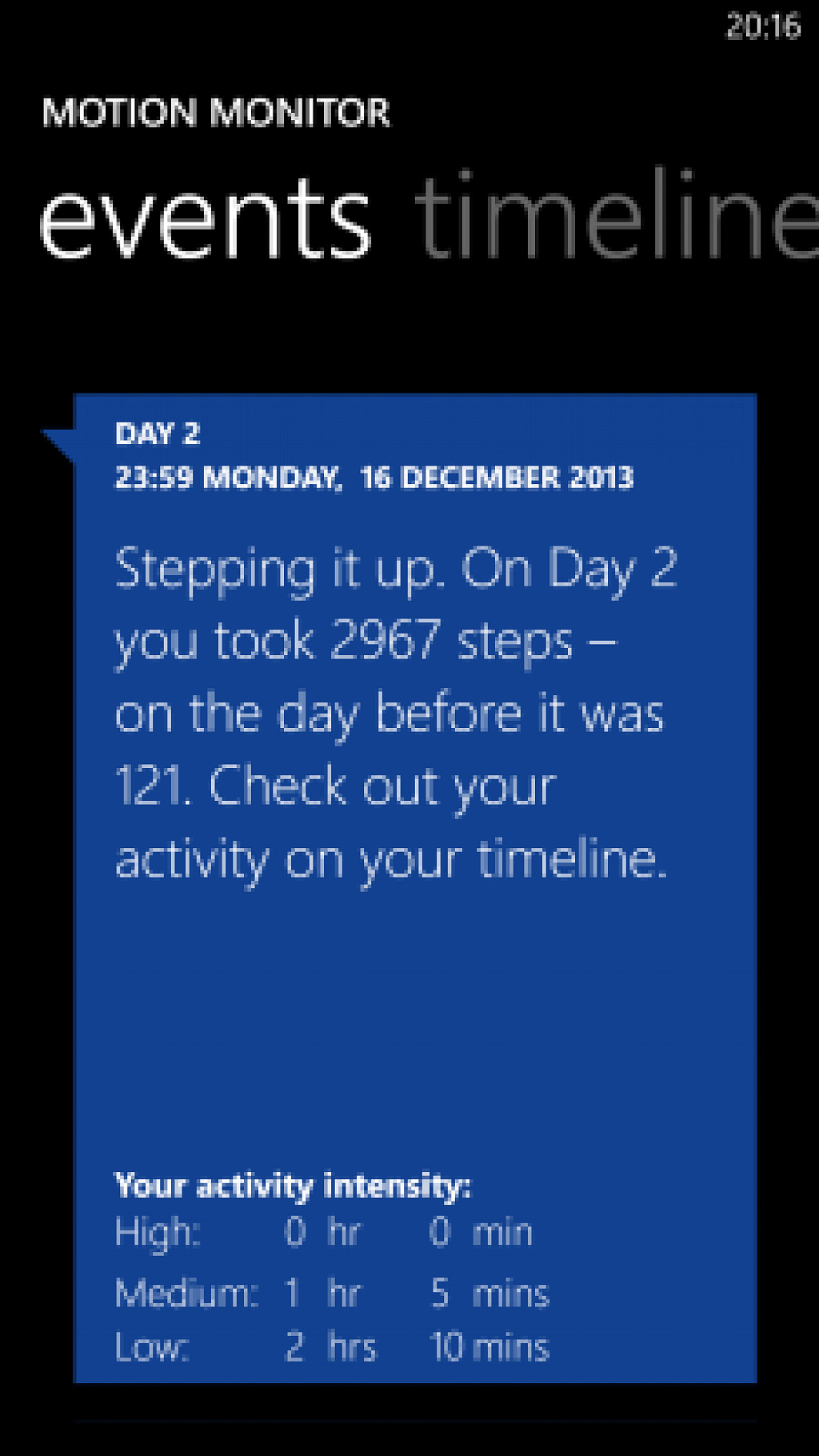 Nokia Motion Monitor Beta
