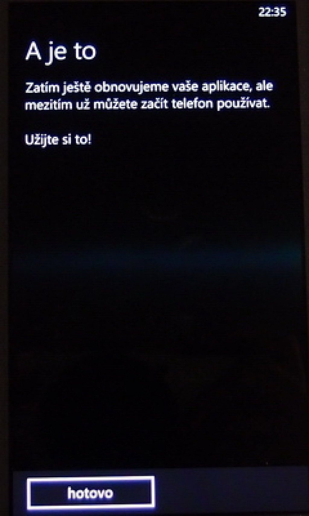 WP8 zálohování