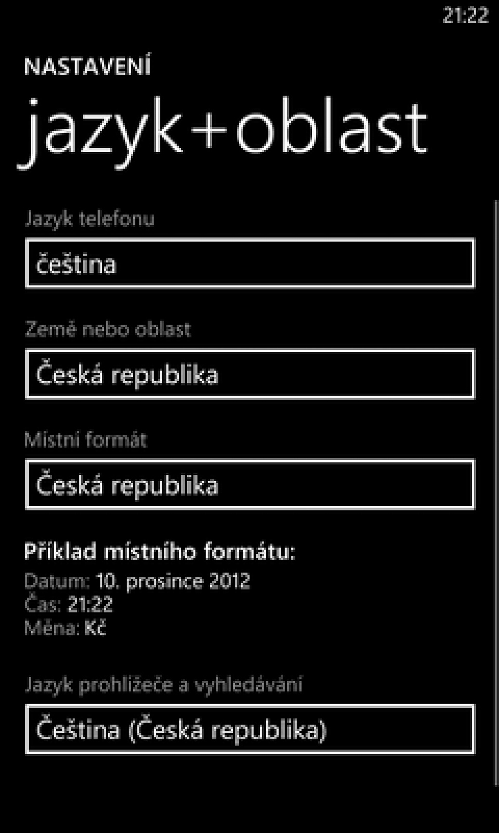 WP8 region