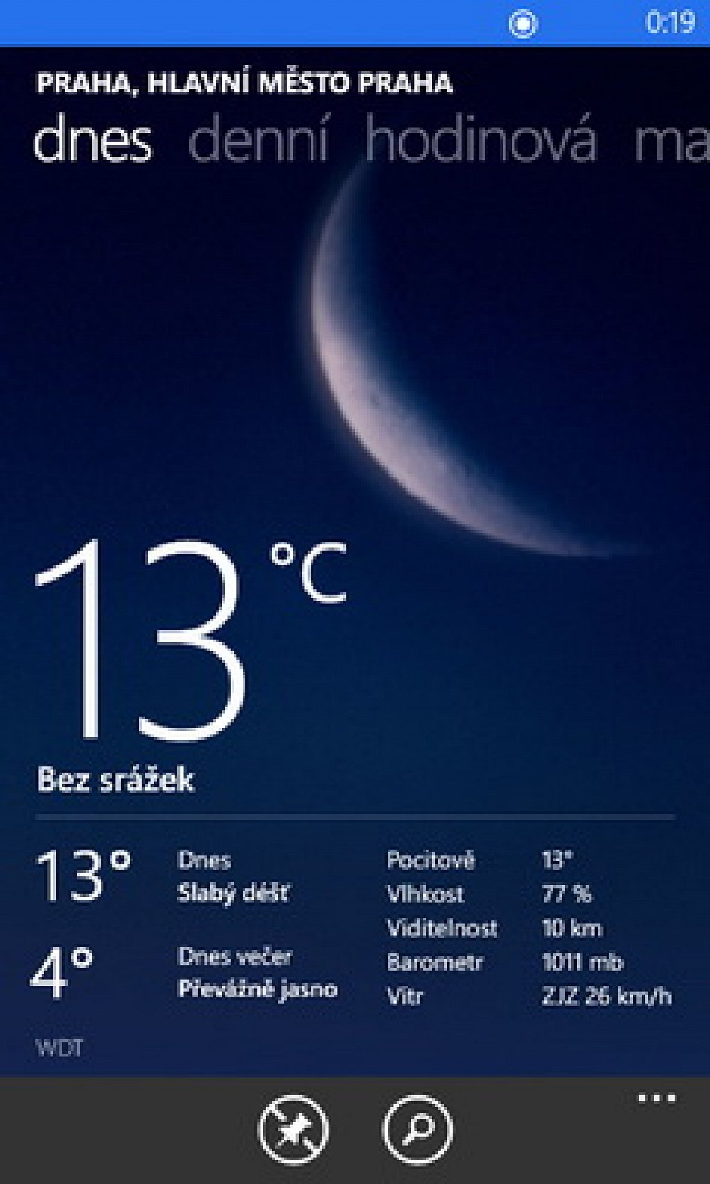 bing počasí