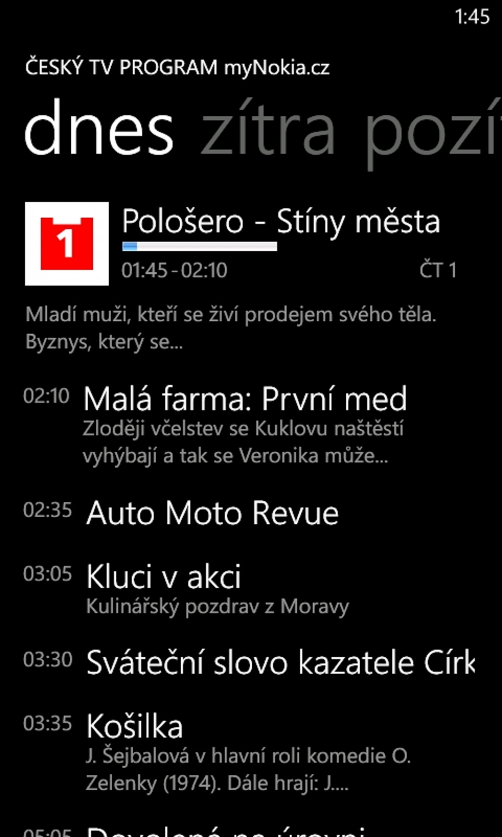 TV program