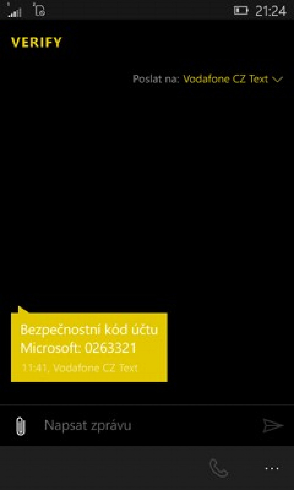klikněte pro zvětšení Dvoustupňové ověřování