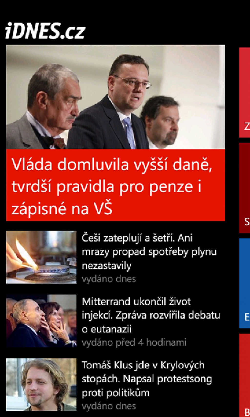 iDNES pro Windows Phone