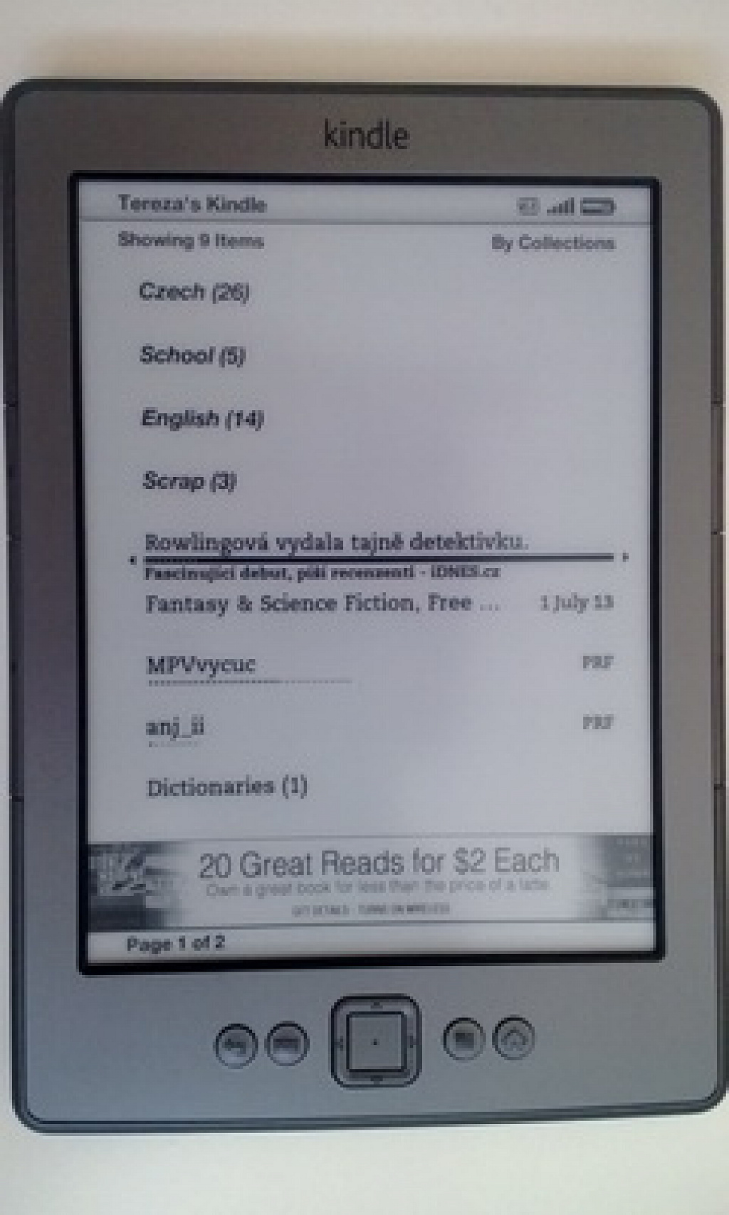 push to kindle