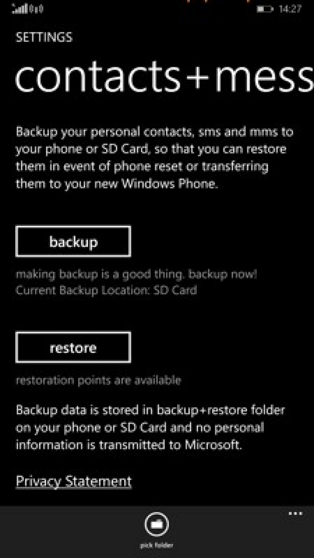 Backup