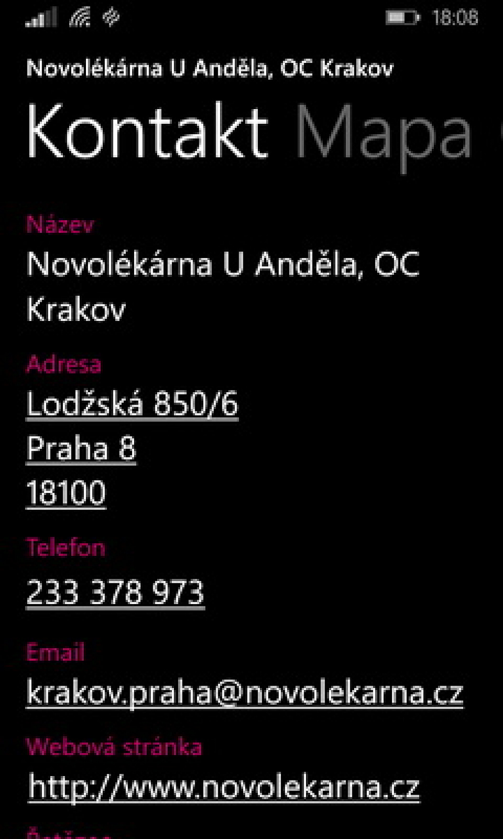 Najdi lékárnu