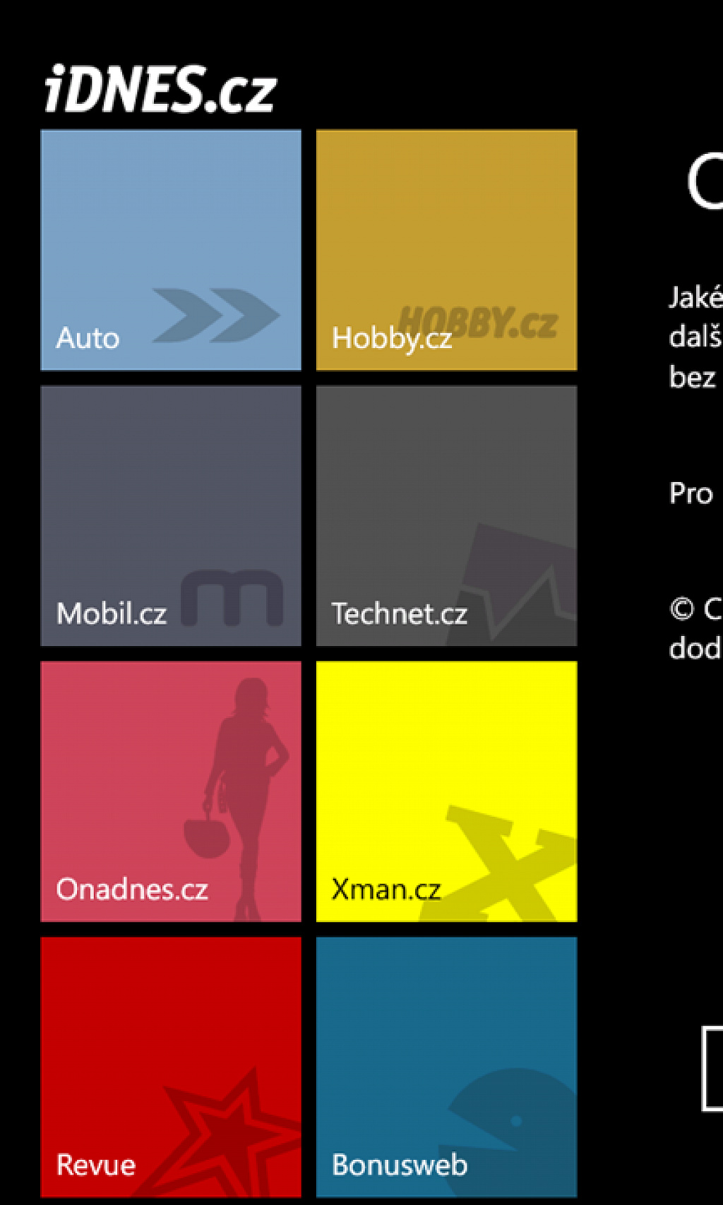 iDNES pro Windows Phone