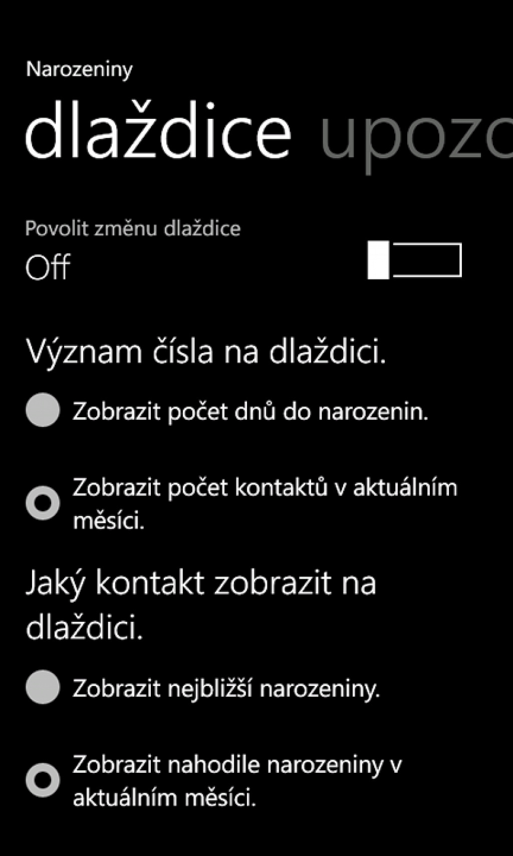 Narozeniny