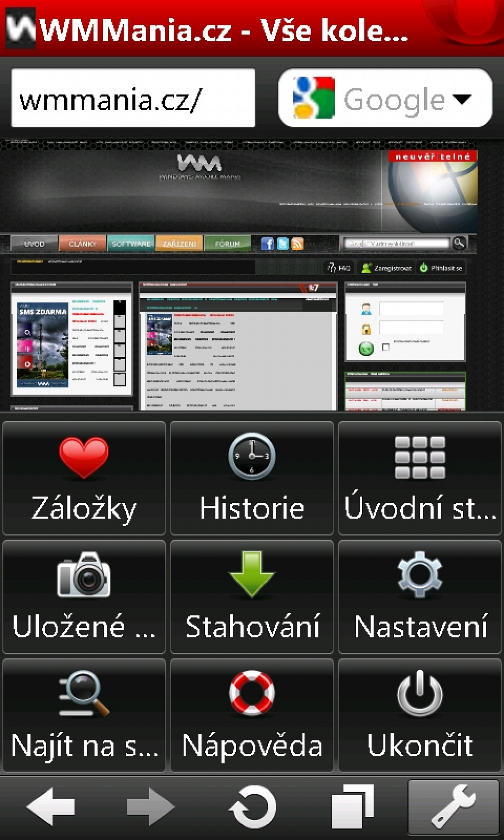 Opera mini Windows Phone 7