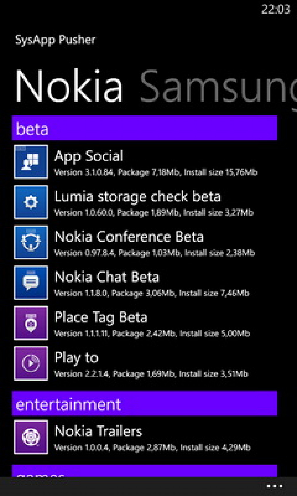 sysapp